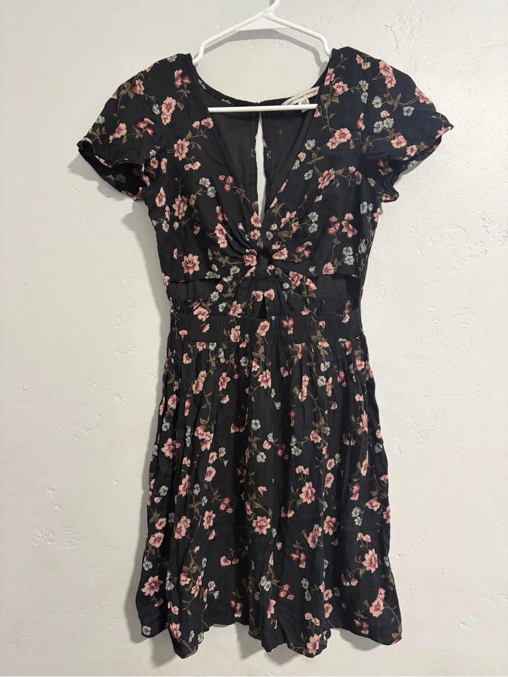 American Eagle Cut Out Floral Dress
